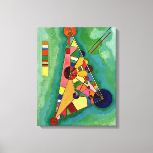 Toile Kandinsky - Triangle multicolore (Recto)