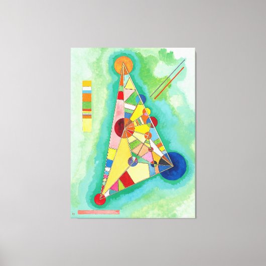 TOILE KANDINSKY - VARIÉTÉ DANS LE TRIANGLE - 1927 - (Recto)