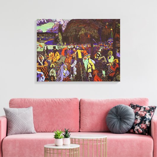 Toile Kandinsky - Vie Colorée, (Insitu(Salon))