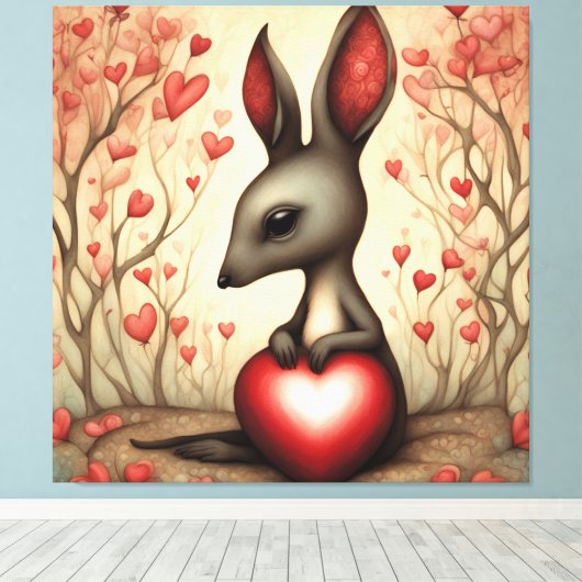 Toile Kangaroo Love 1 (Insitu (Plancher de Bois))