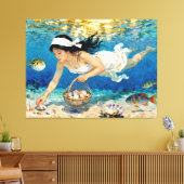 Toile "Kaori of Tides" - Un portrait océanique (Insitu(Salon))