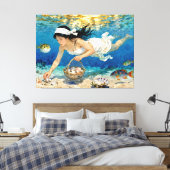Toile "Kaori of Tides" - Un portrait océanique (Insitu(Chambre))