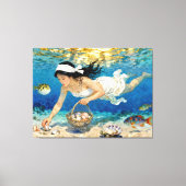 Toile "Kaori of Tides" - Un portrait océanique (Recto)