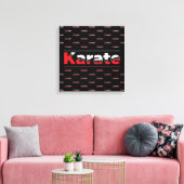 Toile Karate Martial Arts Rouge (Insitu(Salon))