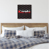 Toile Karate Martial Arts Rouge (Insitu(Chambre))