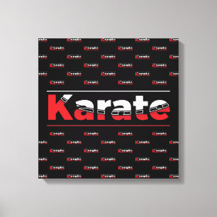Toile Karate Martial Arts Rouge