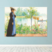 Toile Karin at the Shore par Carl Larsson (1908) (Insitu (Plancher de Bois))