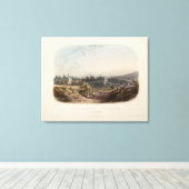 Toile Karl Bodmer Imprimer : Vue de Bethlehem Pennsylvan (Insitu (Plancher de Bois))