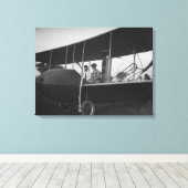 Toile Katharine Wright avec Orville dans le modèle HS (Insitu (Plancher de Bois))