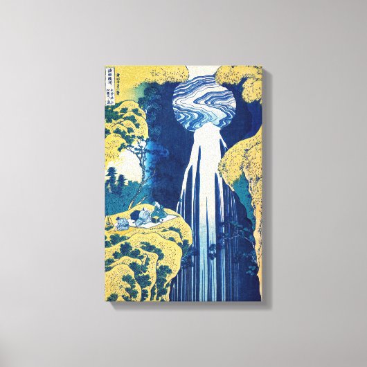 Toile Katsushika Hokusai - Chutes d'Amida (Recto)