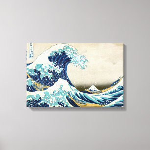 Toile Katsushika Hokusai - La Grande Vague de Kanagawa