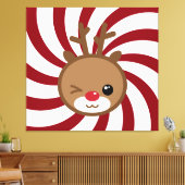 Toile Kawaii Reindeer Peinture murale (Insitu(Salon))