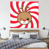 Toile Kawaii Reindeer Peinture murale (Insitu(Chambre))