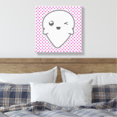 Toile Kawaii Winking Ghost Wrapped Canvas (Insitu(Chambre))