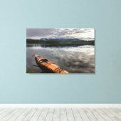 Toile Kayak en bois sur la rive du lac Beaver (Insitu (Plancher de Bois))