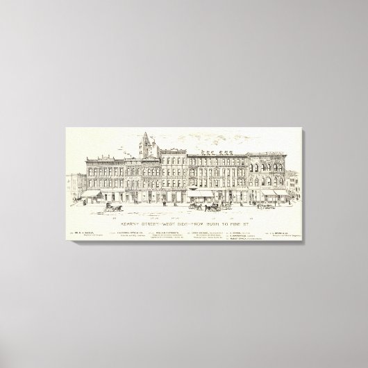 Toile Kearny, Bush et Pine West Side (Recto)