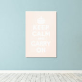 Toile keep calm and carry on original (Insitu (Plancher de Bois))