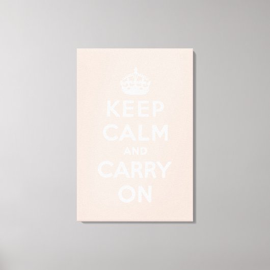 Toile keep calm and carry on original (Recto)