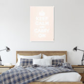 Toile keep calm and carry on original (Insitu(Chambre))