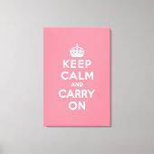 Toile keep calm and carry on original (Recto)