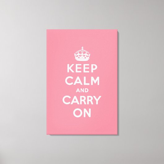 Toile keep calm and carry on original (Recto)