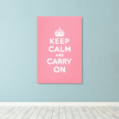 Toile keep calm and carry on original (Insitu (Plancher de Bois))