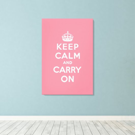 Toile keep calm and carry on original (Insitu (Plancher de Bois))
