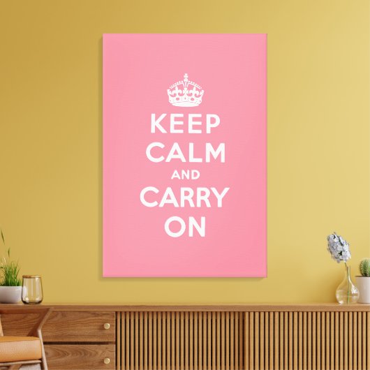 Toile keep calm and carry on original (Insitu(Salon))