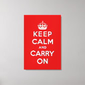 Toile keep calm and carry on original (Recto)