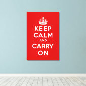 Toile keep calm and carry on original (Insitu (Plancher de Bois))