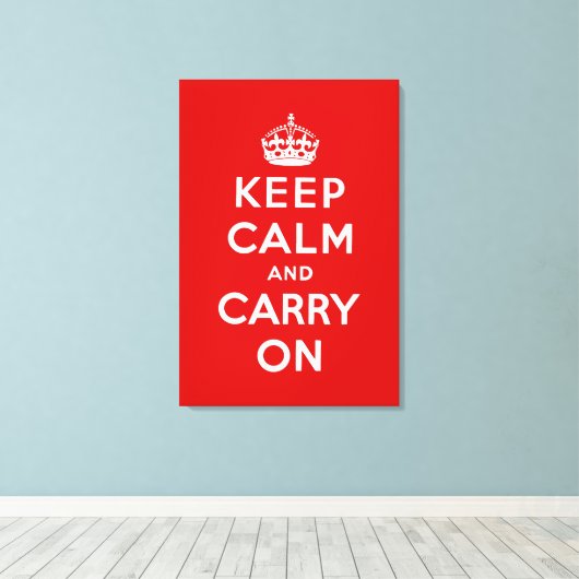 Toile keep calm and carry on original (Insitu (Plancher de Bois))