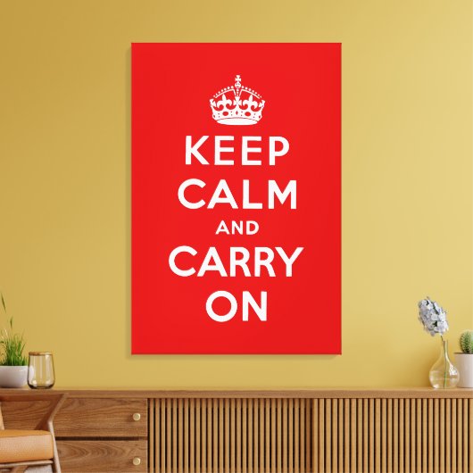Toile keep calm and carry on original (Insitu(Salon))