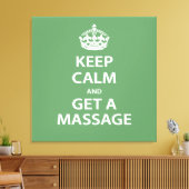 Toile Keep Calm and Get a massage (Insitu(Salon))
