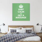 Toile Keep Calm and Get a massage (Insitu(Chambre))