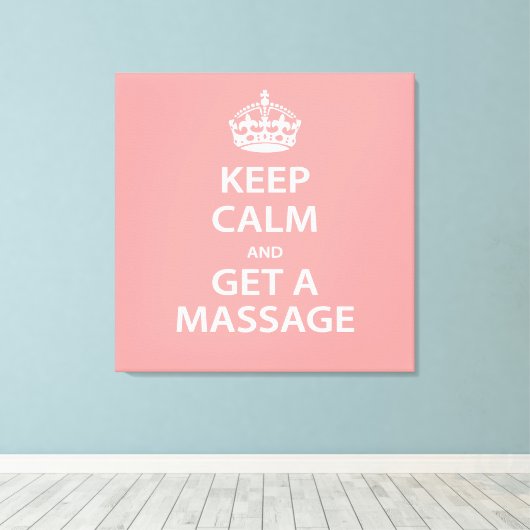 Toile Keep Calm and Get a massage (Insitu (Plancher de Bois))