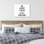 Toile Keep calm and play Soccer (Insitu(Chambre))