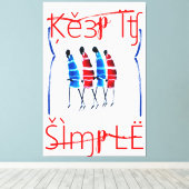 Toile Keep It Simple jolie bâtons de figurine kenyane Ma (Insitu (Plancher de Bois))