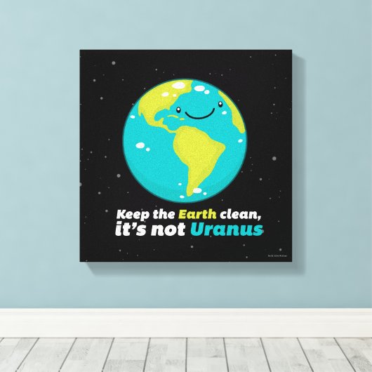 Toile Keep The Earth Clean (Insitu (Plancher de Bois))