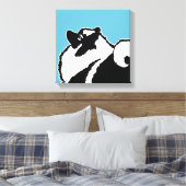 Toile Keeshond Graphics - Cute Original Chig Art (Insitu(Chambre))