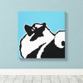 Toile Keeshond Graphics - Cute Original Chig Art (Insitu (Plancher de Bois))
