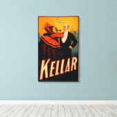 Toile Kellar Magicien Boire du vin avec le diable (Insitu (Plancher de Bois))