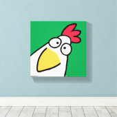 Toile Kelly Green SERIOUS CHICKEN par Sandra Boynton (Insitu (Plancher de Bois))
