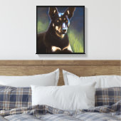 Toile Kelpie Australien - Portrait de Chien (Insitu(Chambre))