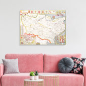 Toile Kent, gravée par Jodocus Hondius (Insitu(Salon))