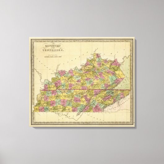Toile Kentucky Et Tennessee (Recto)