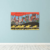 Toile Kentucky (Scène de course de cheval) - Grande Lett (Insitu (Plancher de Bois))