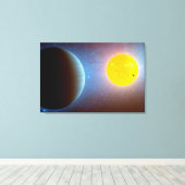 Toile Kepler-10 Star System. (Insitu (Plancher de Bois))
