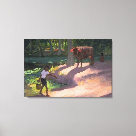 Toile Kerala Backwaters Inde 1996 (Recto)