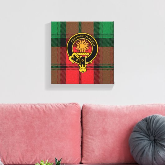 Toile Kerr Scottish Crest et Tartan Canvas (Insitu(Salon))