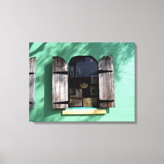 Toile Key Lime Pie Fenêtre Clé Ouest Floride Enveloppé C (Recto)